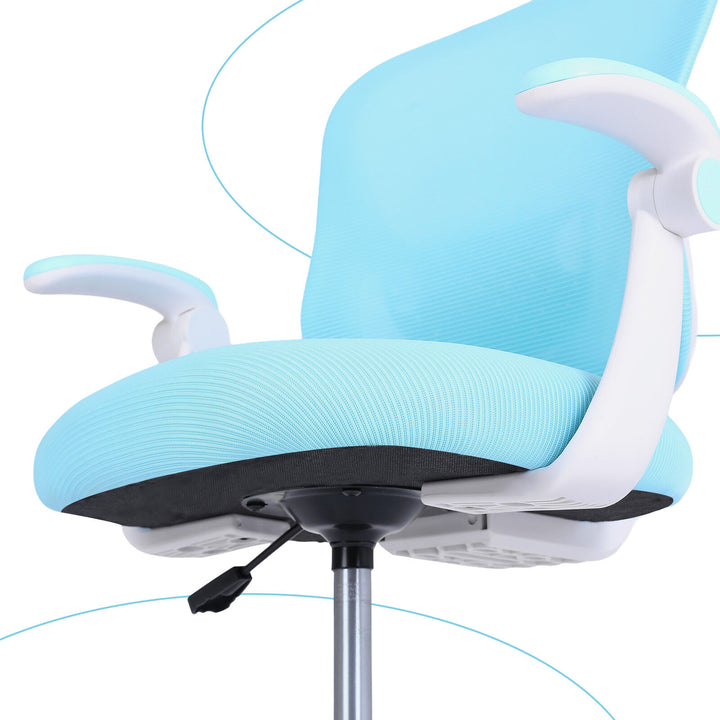 Kids Desk Chair - Children Office Study Seat with Footrest CILO - Blue - Homecoze