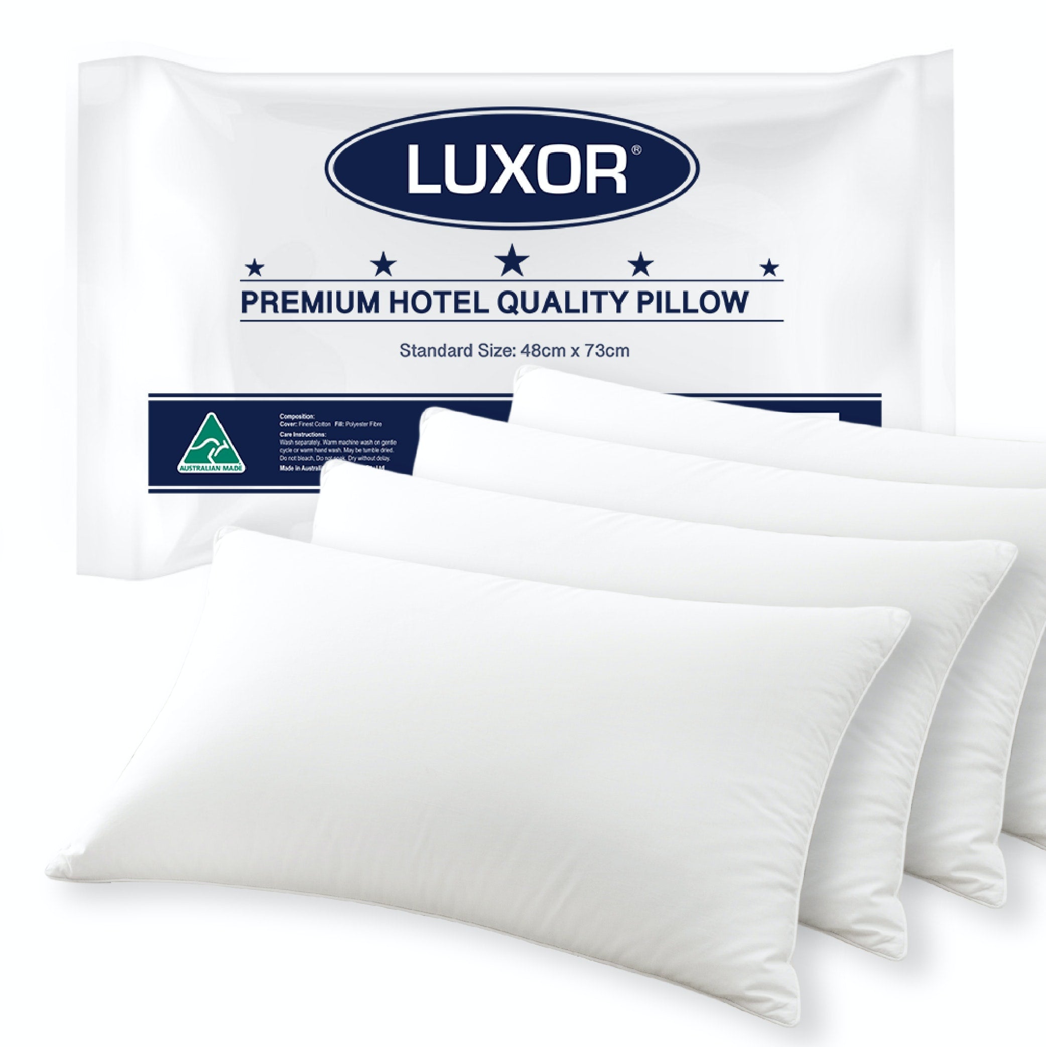 Hotel Comfort Pillows - Australian Made (4 Pack)