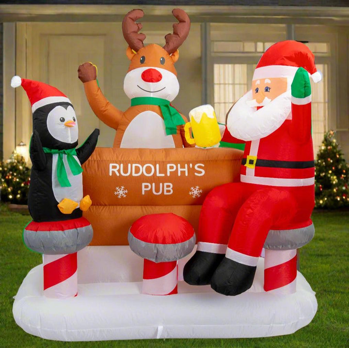 1.5m Rudolph's Pub Christmas Inflatable