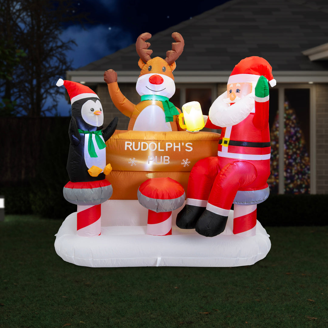 1.5m Rudolph's Pub Christmas Inflatable