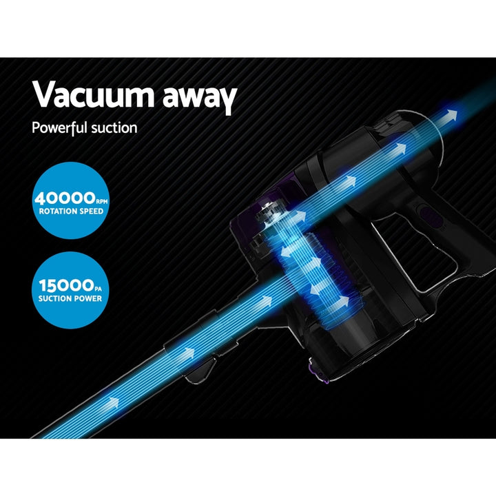 Handheld Powerful 450W Corded Stick Vacuum Cleaner - Purple - Homecoze