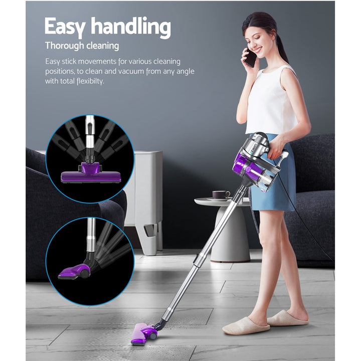 Handheld Powerful 450W Corded Stick Vacuum Cleaner - Purple - Homecoze