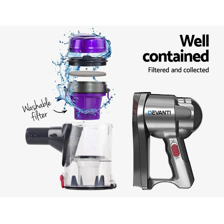 Handheld Powerful 450W Corded Stick Vacuum Cleaner - Purple - Homecoze