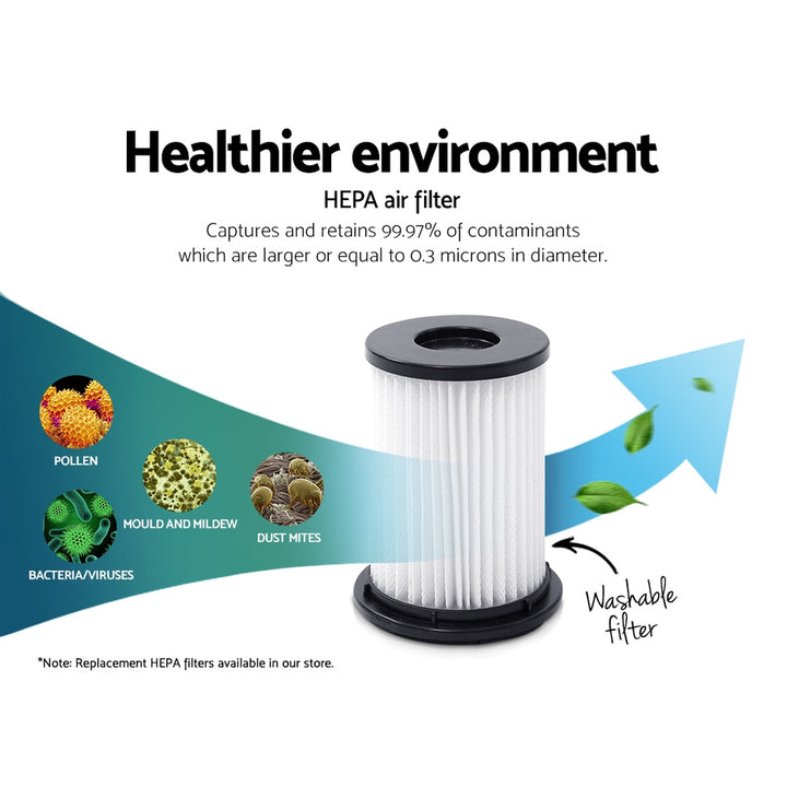 Cordless Stick Vacuum Cleaner 150W - Purple & Grey - Homecoze