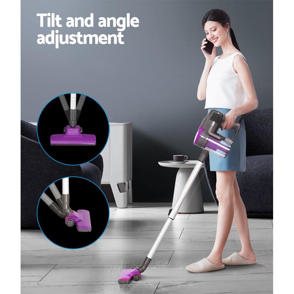 Handheld Bagless Vacuum Cleaner (Corded) 500W Purple - Homecoze