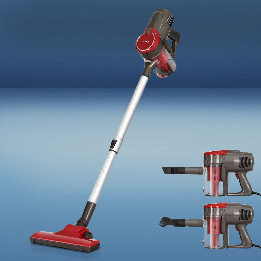 Handheld Bagless Vacuum Cleaner (Corded) 500W Red - Homecoze