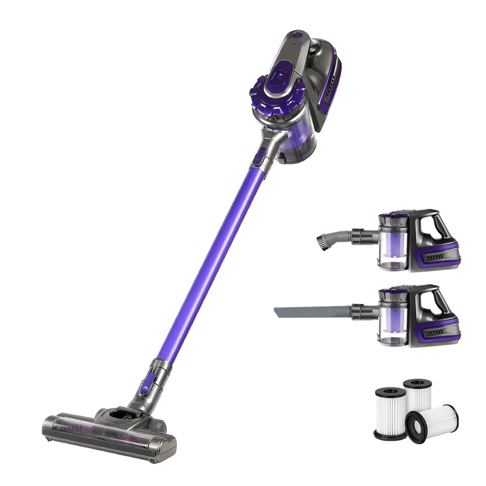 Handheld 150W Cordless 2-Speed Stick Vacuum Cleaner with HEPA Filter – Purple - Homecoze