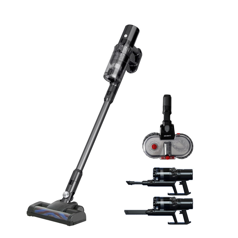 Handheld Vacuum Cleaner with Mop Head 350W Grey - Homecoze
