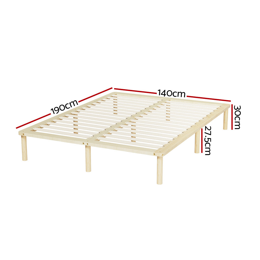 Laredo (Double) Pinewood Bed Frame - Pine - Homecoze