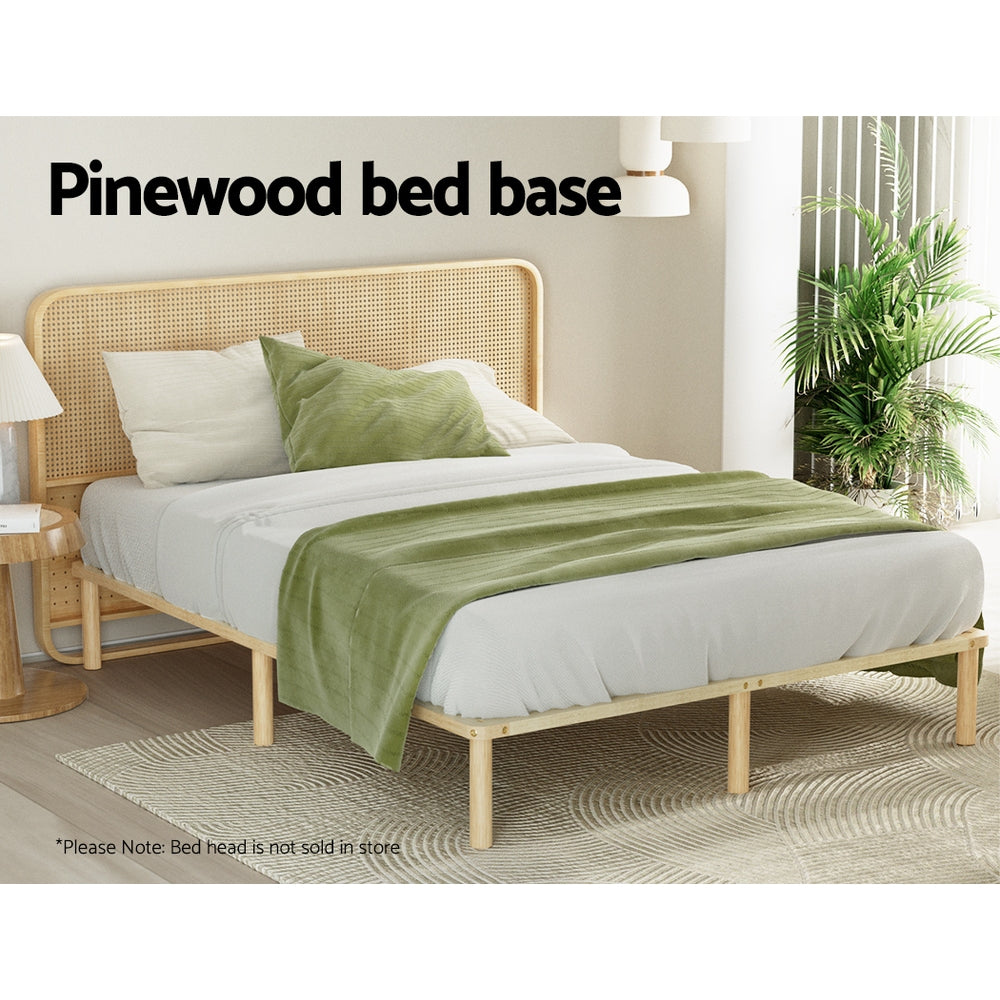 Laredo (Double) Pinewood Bed Frame - Pine - Homecoze