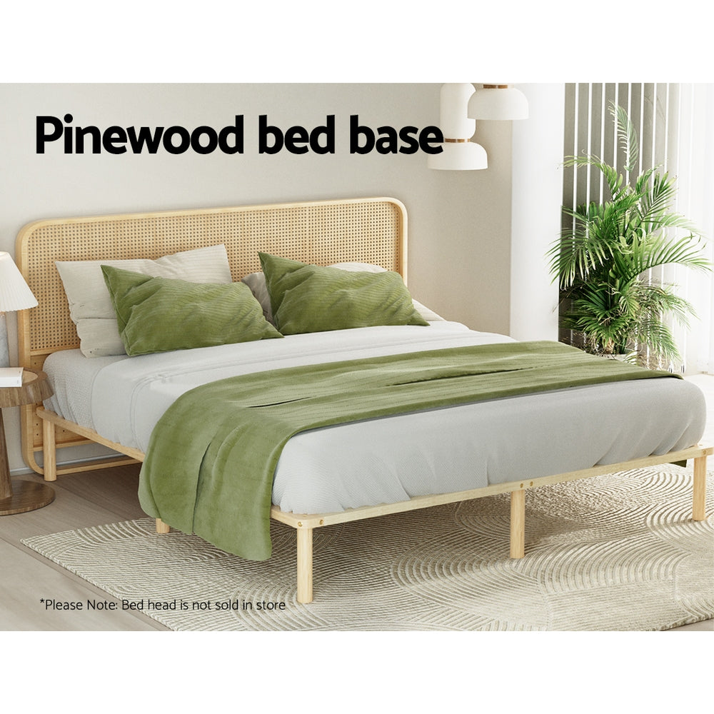 Laredo (King) Pinewood Bed Frame - Pine - Homecoze