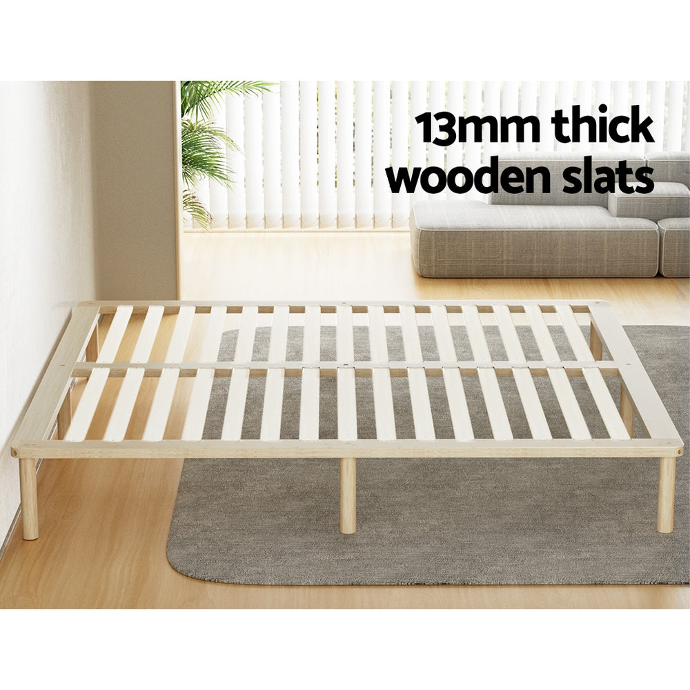 Laredo (King) Pinewood Bed Frame - Pine - Homecoze
