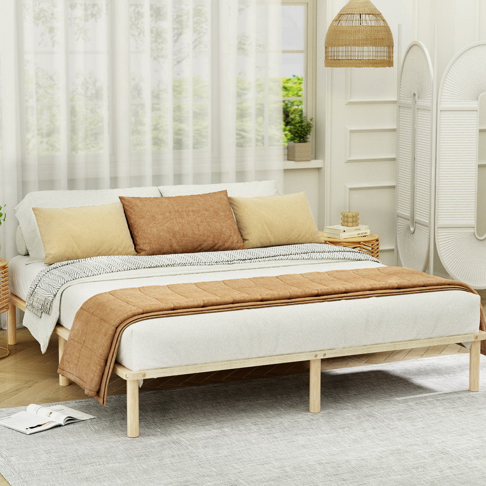 Laredo (King) Pinewood Bed Frame - Pine - Homecoze
