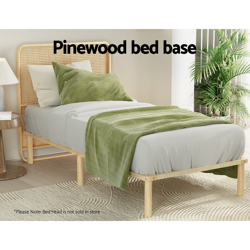 Laredo (King Single) Pinewood Bed Frame - Pine - Homecoze