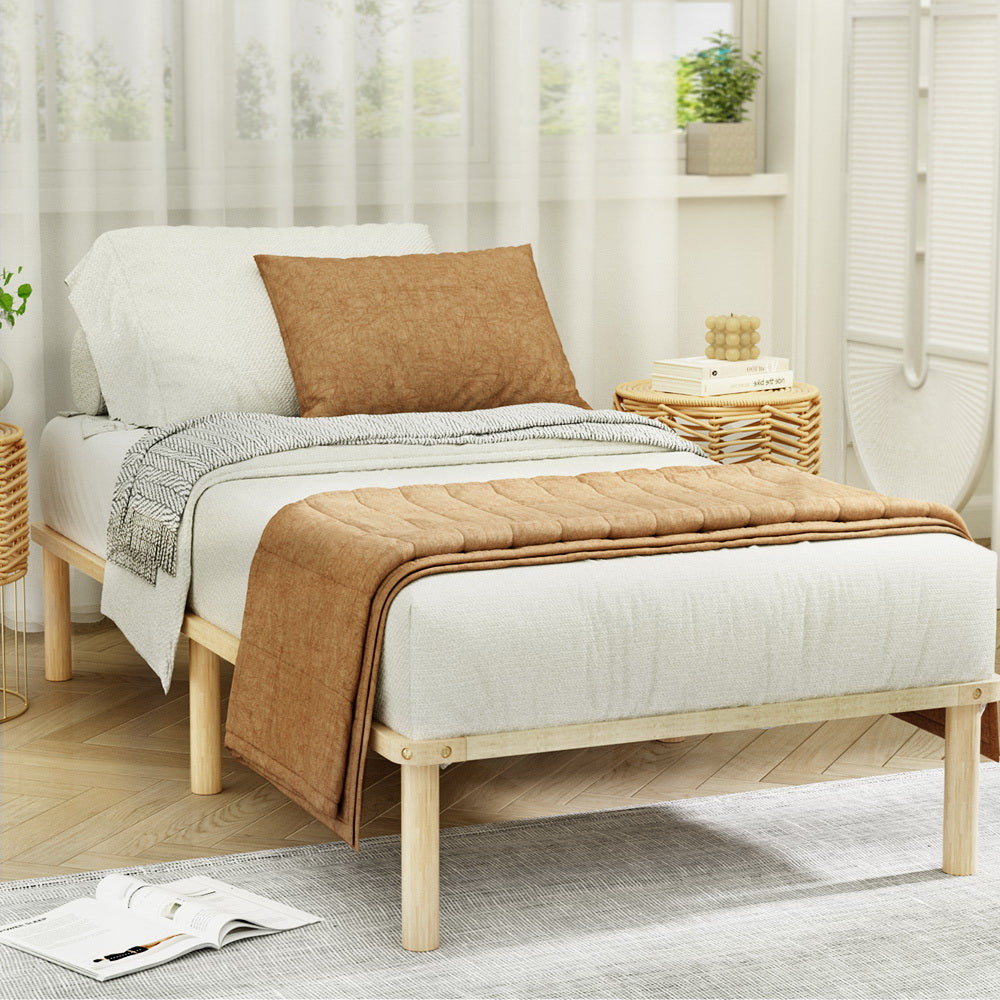 Laredo (King Single) Pinewood Bed Frame - Pine - Homecoze