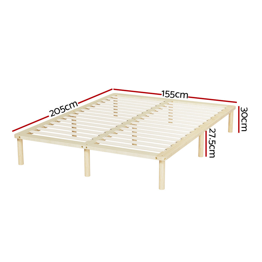 Laredo (Queen) Pinewood Bed Frame - Pine - Homecoze