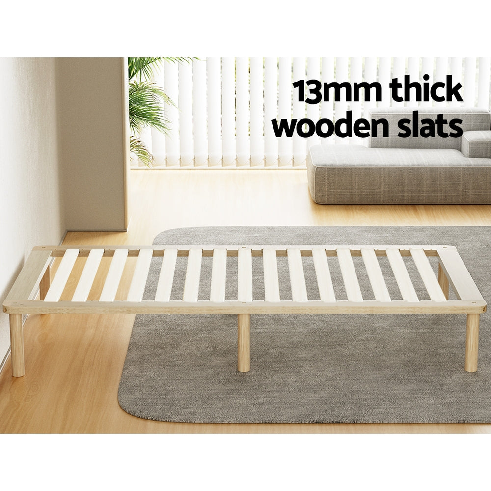 Laredo (Single) Pinewood Bed Frame - Pine - Homecoze
