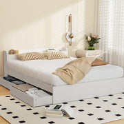 Salem (Double) Storage Bed Frame - White - Homecoze