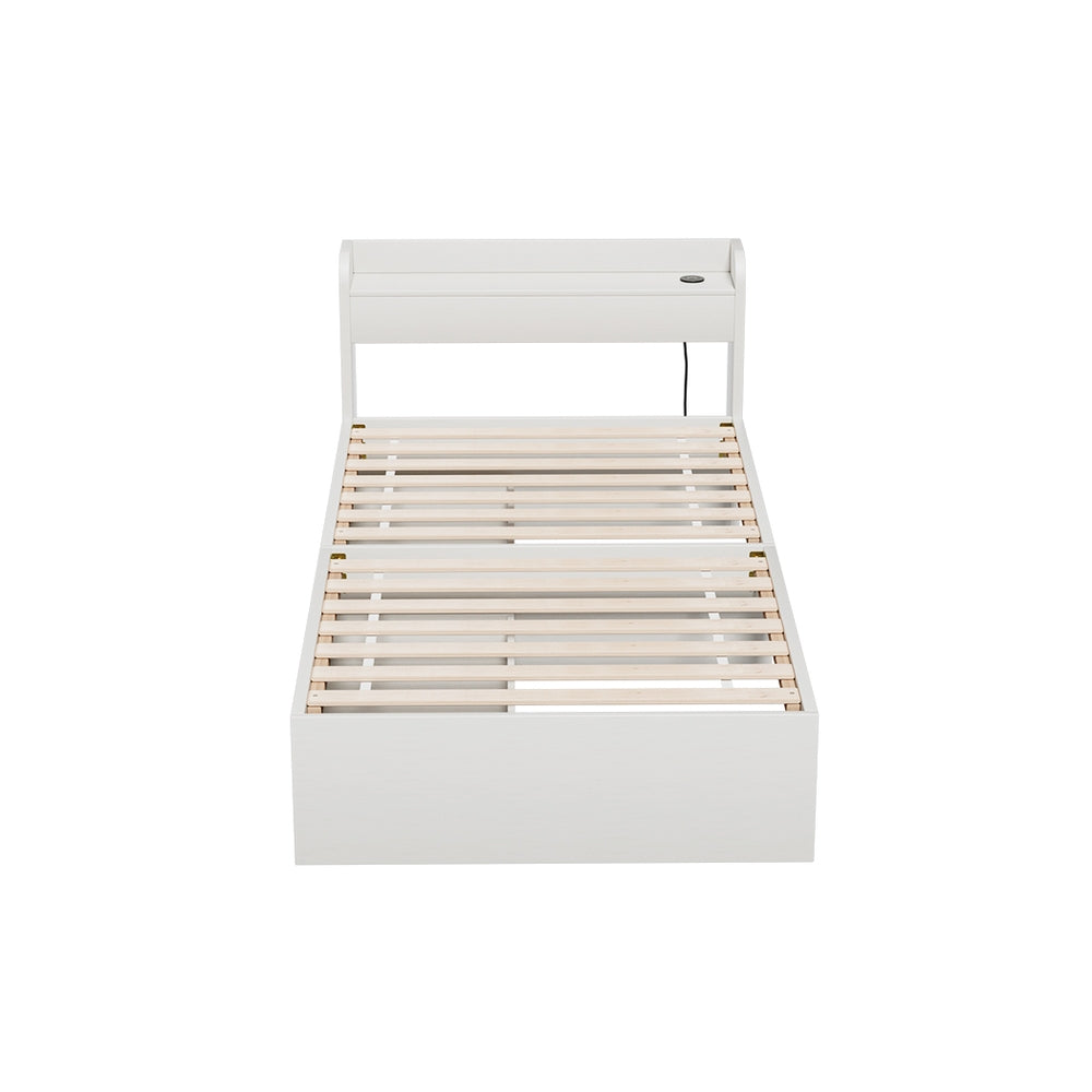 Salem (Single) Storage Bed Frame - White