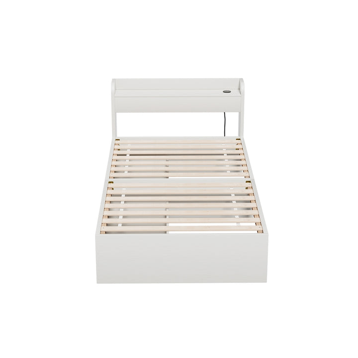 Salem (Single) Storage Bed Frame - White