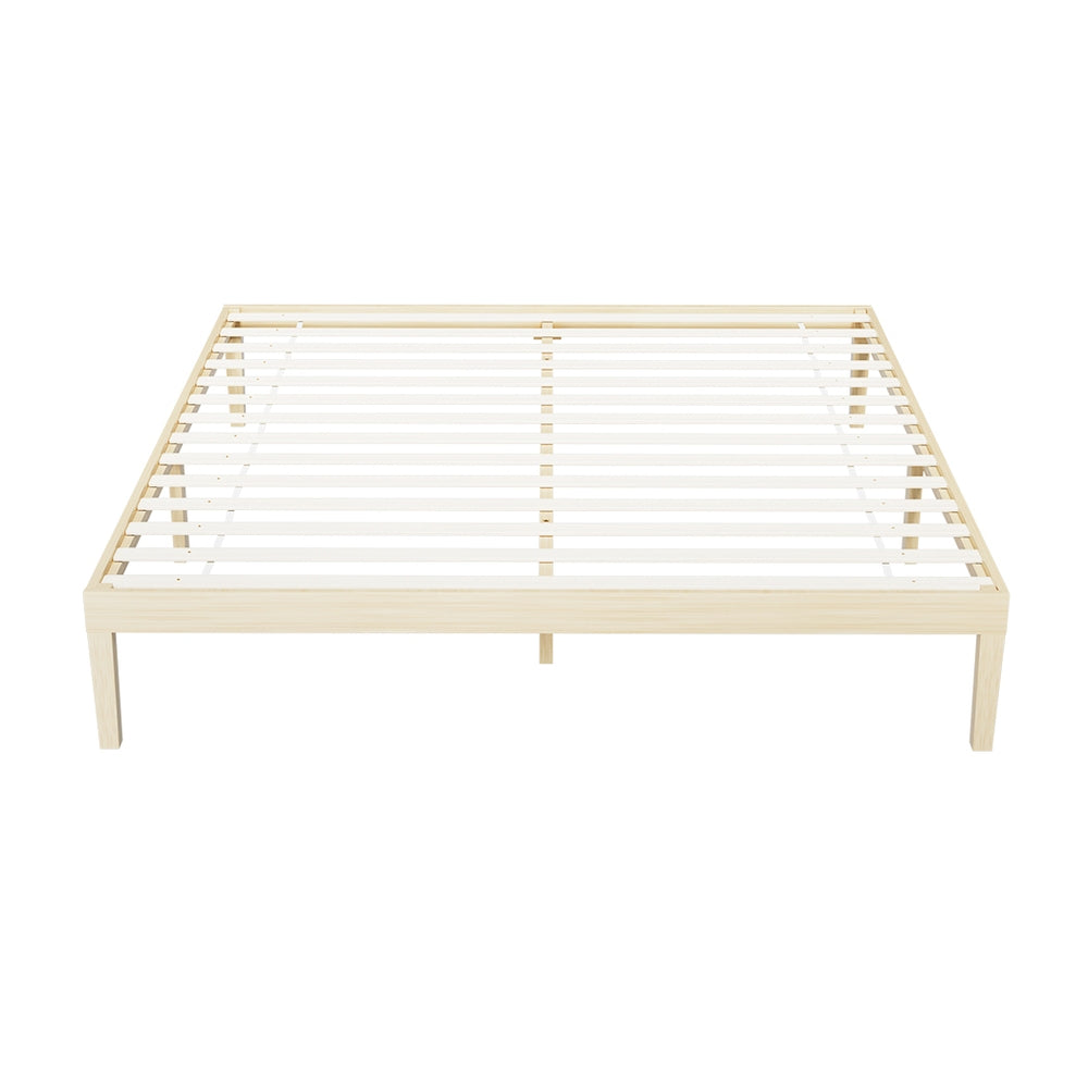 Toledo (King) Pinewood Bed Frame - Pine