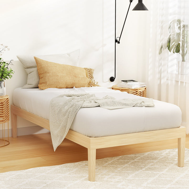 Toledo (Single) Pinewood Bed Frame - Pine