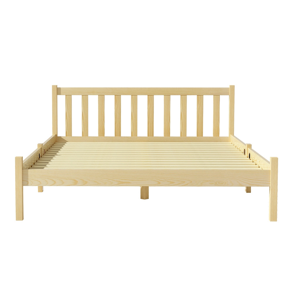 Dayton (Double) Pinewood Bed Frame - Oak - Homecoze