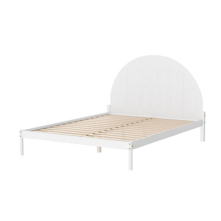 Spokane (Queen) Pinewood Bed Frame - White