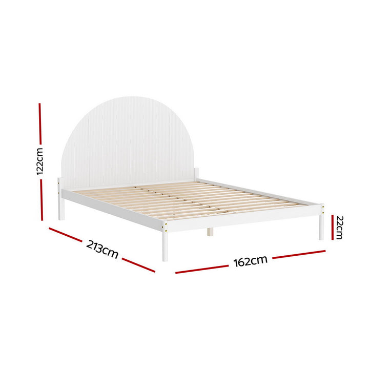 Spokane (Queen) Pinewood Bed Frame - White