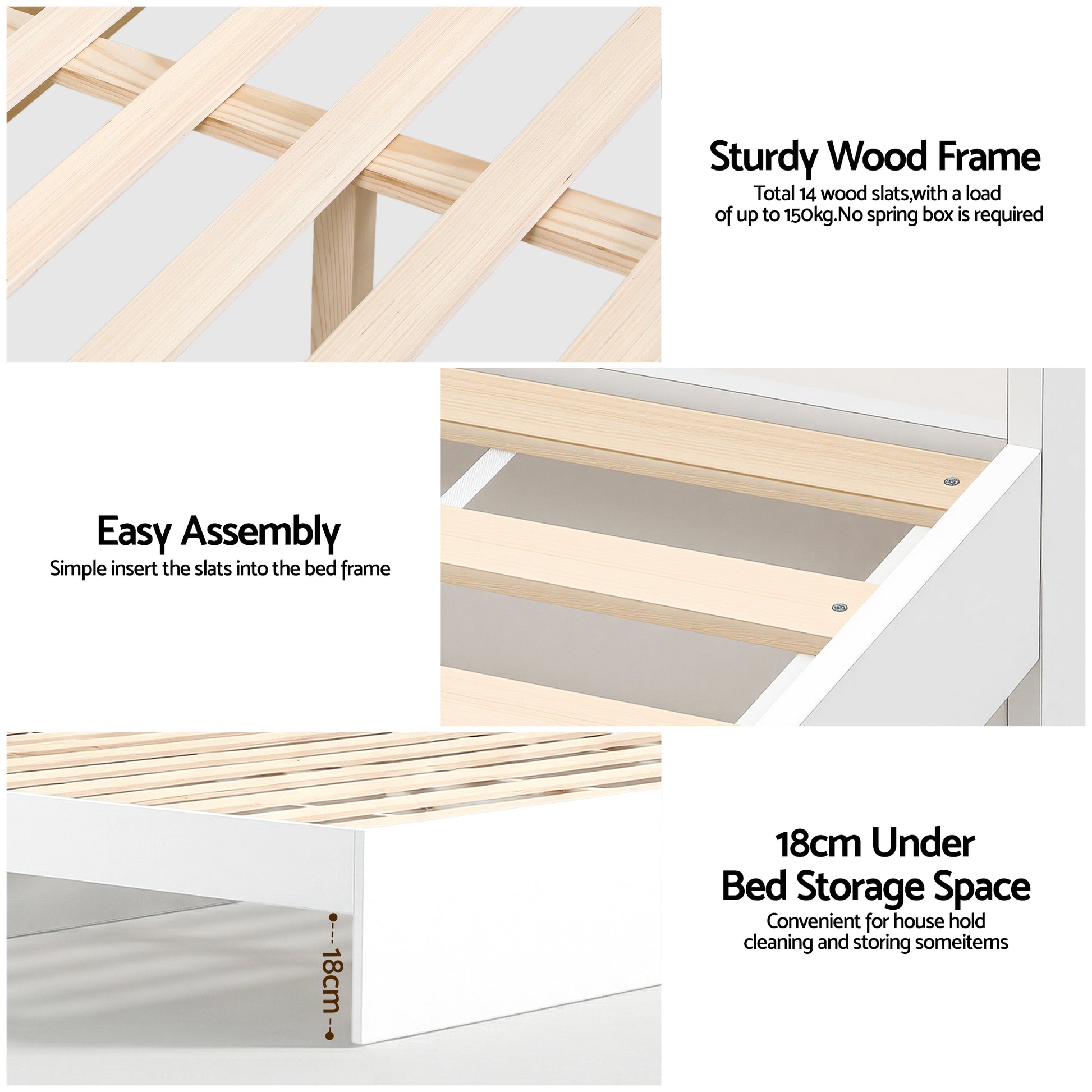 Artiss Bed Frame Single Size with Charging Ports and 2 Drawers AURA - Homecoze