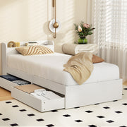 Artiss Bed Frame Single Size with Charging Ports and 2 Drawers AURA - Homecoze