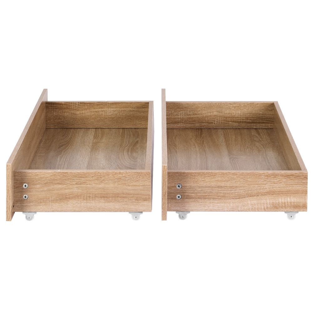 Elko Under Bed Storage Drawers for Single & Double – Oak