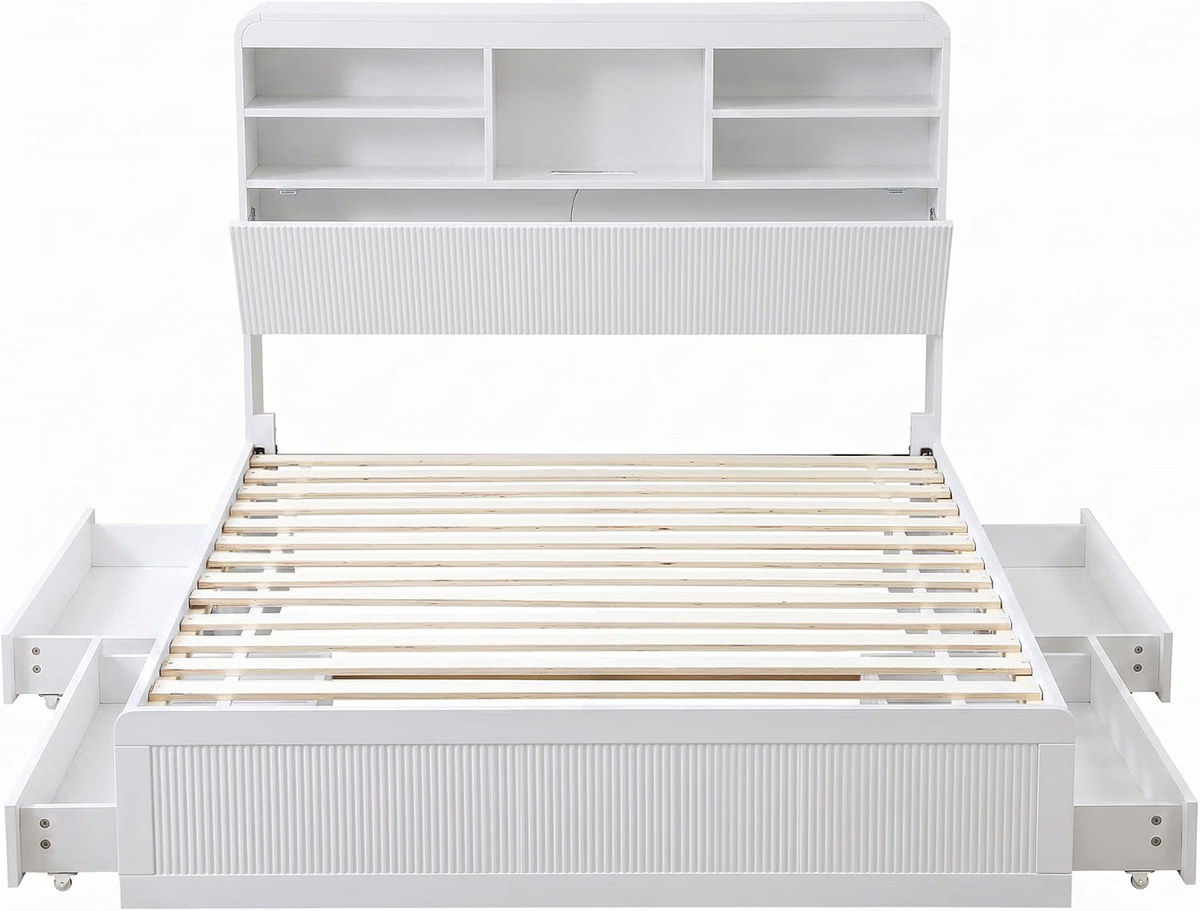 Elva & Ayla (King Single) Bedroom Set – White