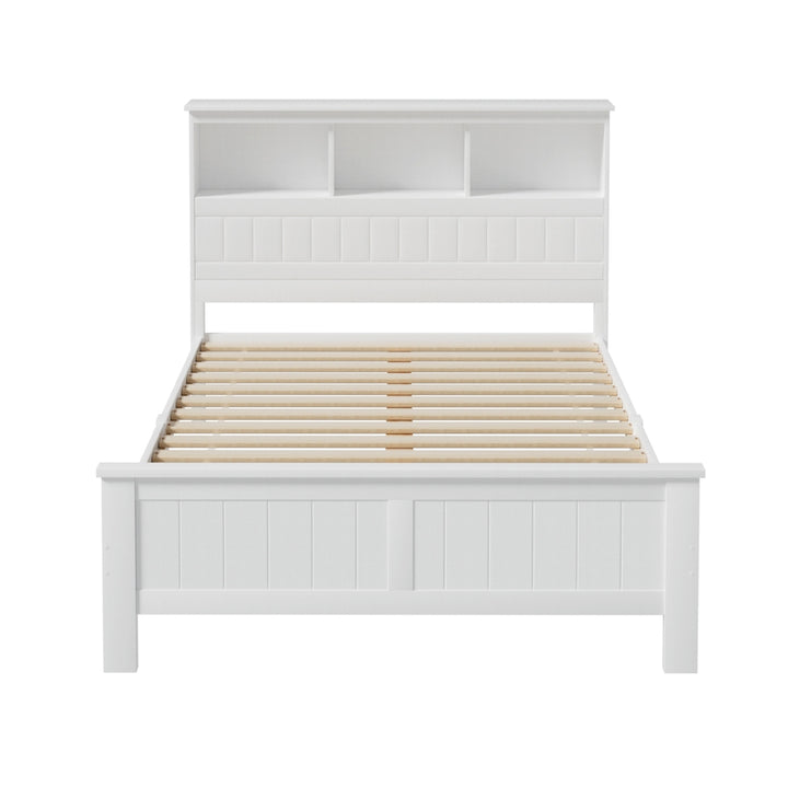 Tate (Double) Bed Frame - White - Homecoze