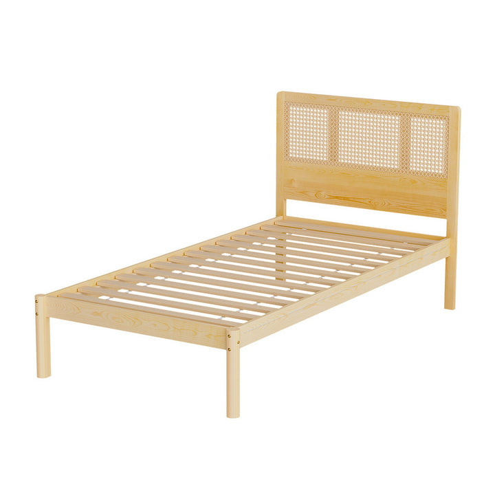 Cheyenne (Single) Rattan Bed Frame - Pine