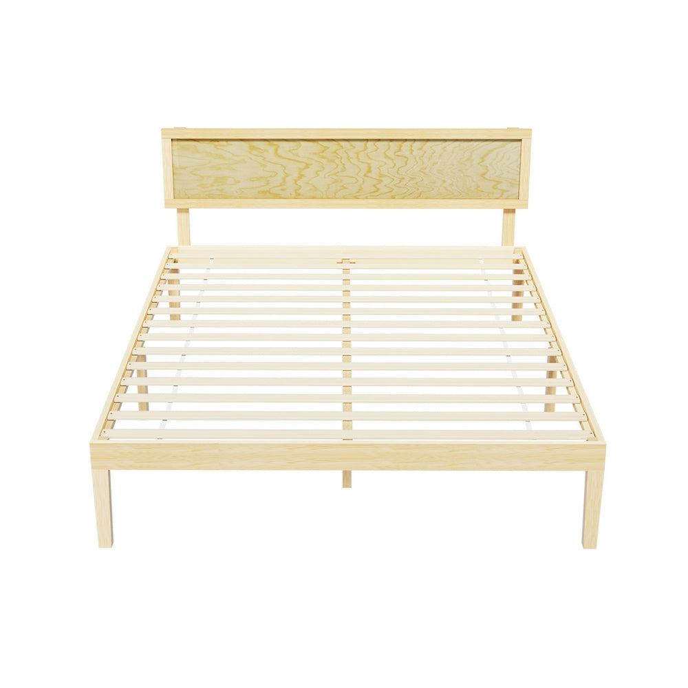 Reno (Double) Pinewood Bed Frame - Pine - Homecoze