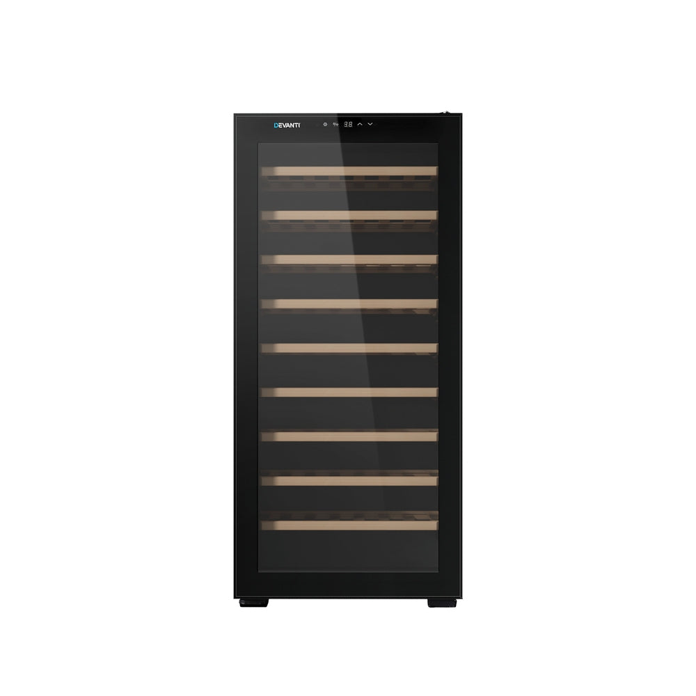 66-Bottle Wine Fridge Cooler - Black - Homecoze
