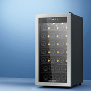 42-Bottle Wine Fridge Cooler - Black - Homecoze