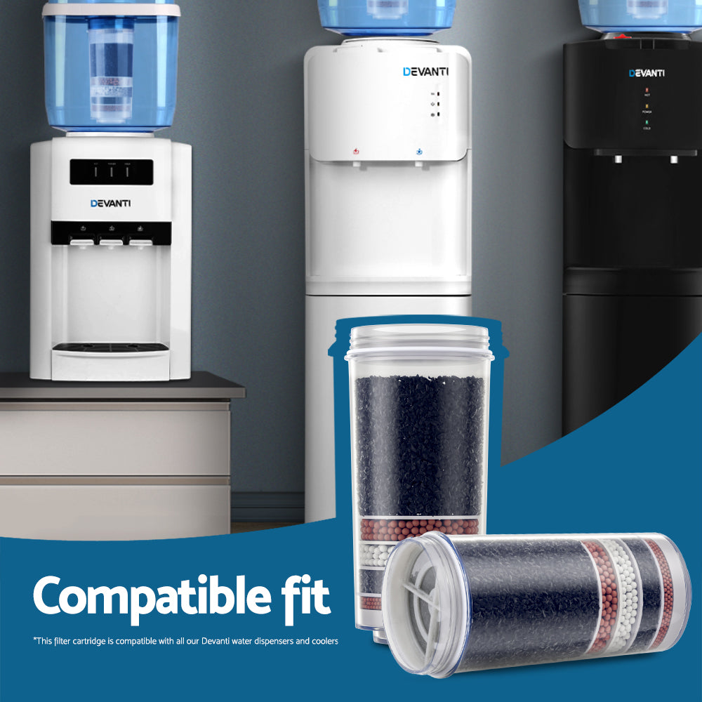 Water Cooler Filter Purifier 2 Pack Ceramic Carbon Mineral Cartridge - Homecoze