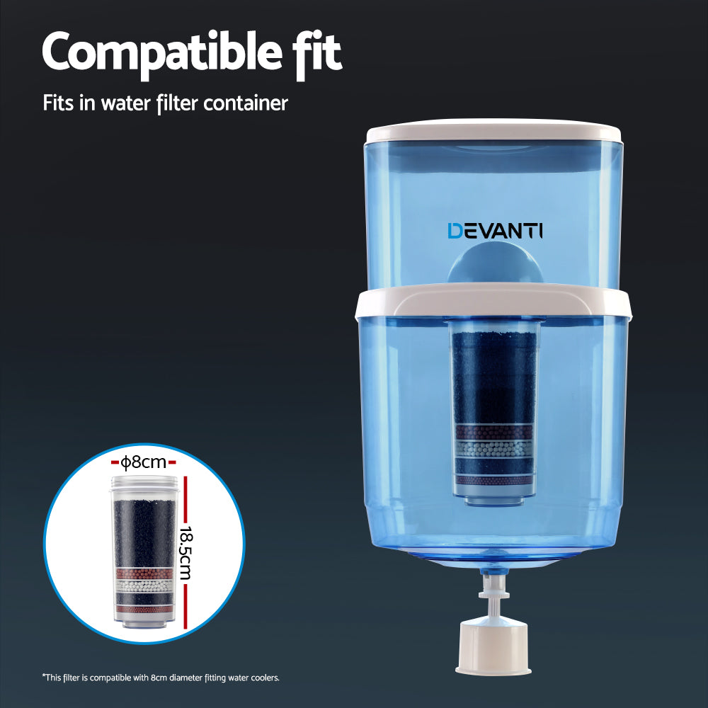 Water Cooler Filter Purifier 3 Pack Ceramic Carbon Mineral Cartridge - Homecoze