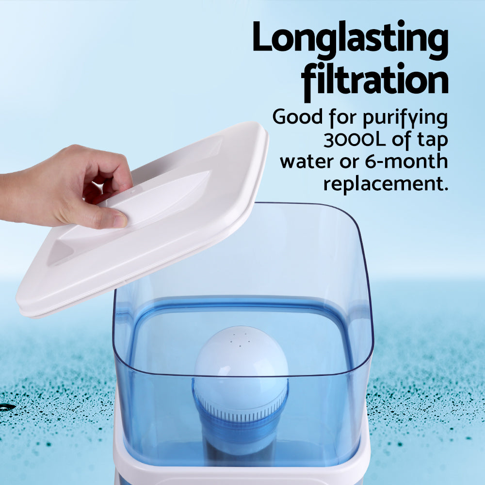 Water Cooler Filter Purifier 3 Pack Ceramic Carbon Mineral Cartridge - Homecoze