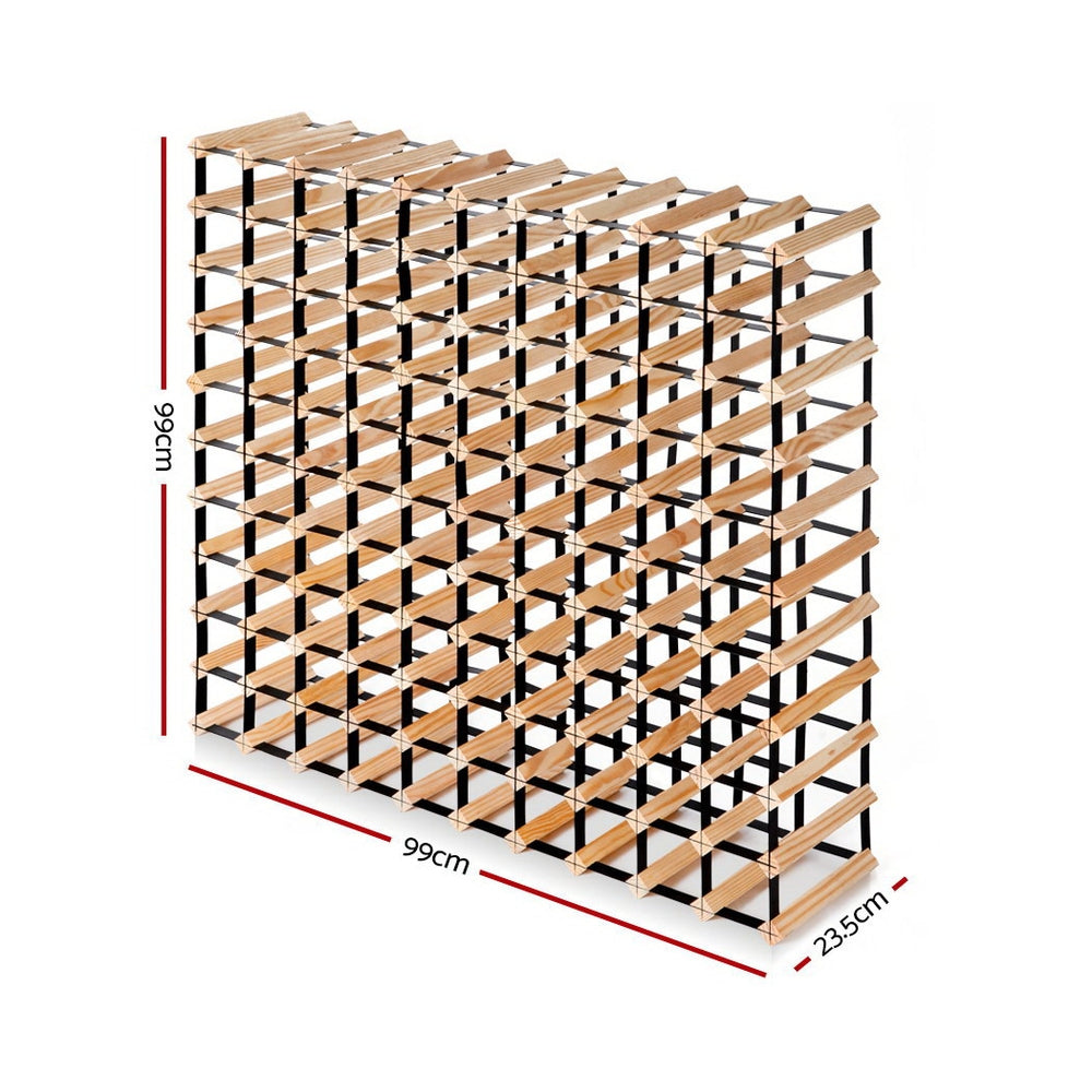 110 Bottle Timber Wine Cellar Storage Rack