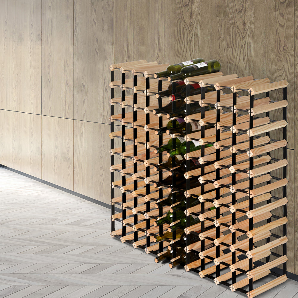 110 Bottle Timber Wine Cellar Storage Rack
