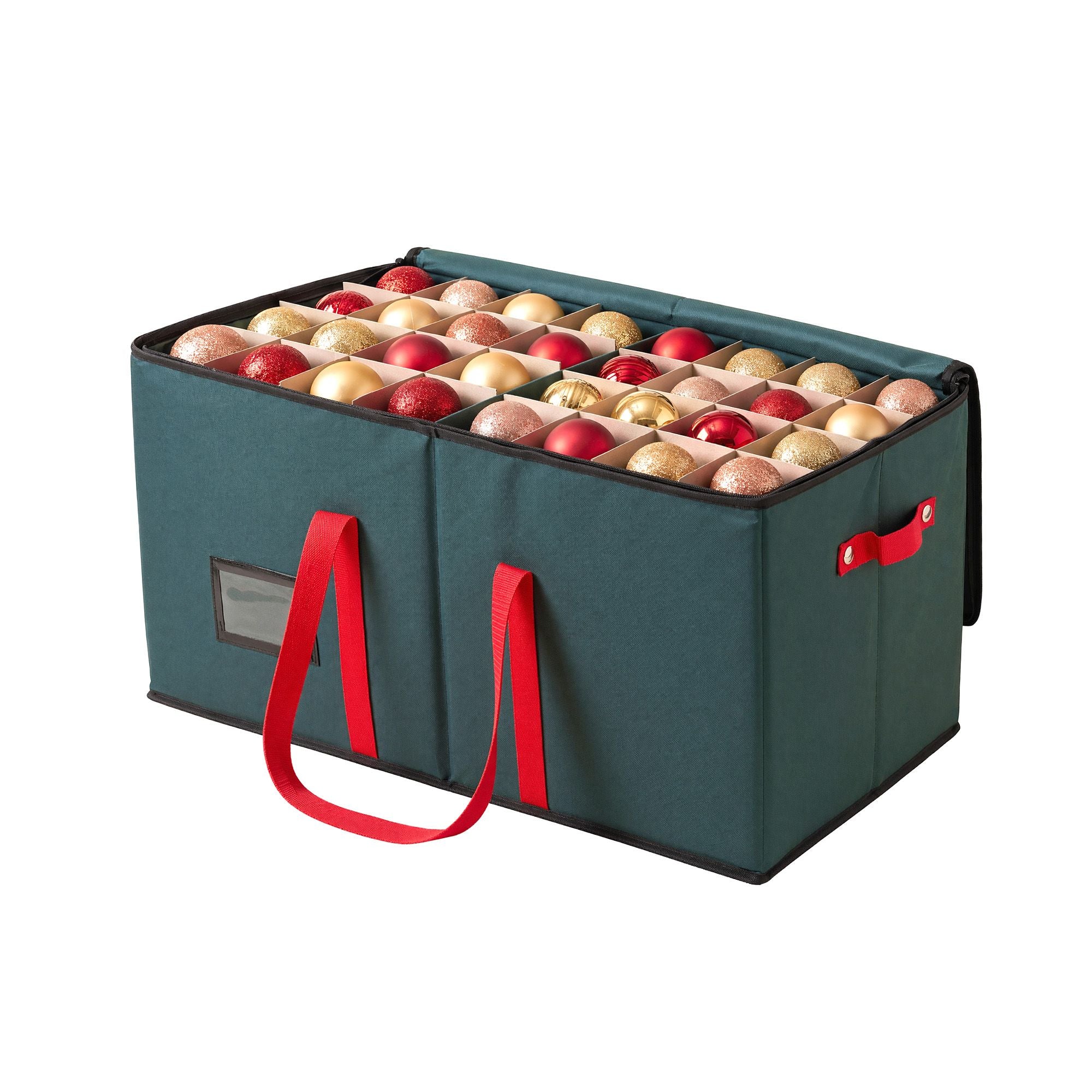 Christmas Bauble Storage Box 128 Slots - Green