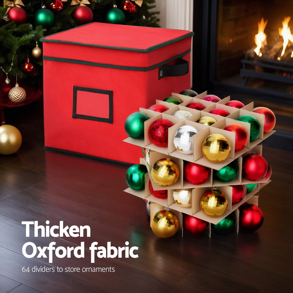 Christmas Bauble Storage Box (30x30x30cm) - Homecoze