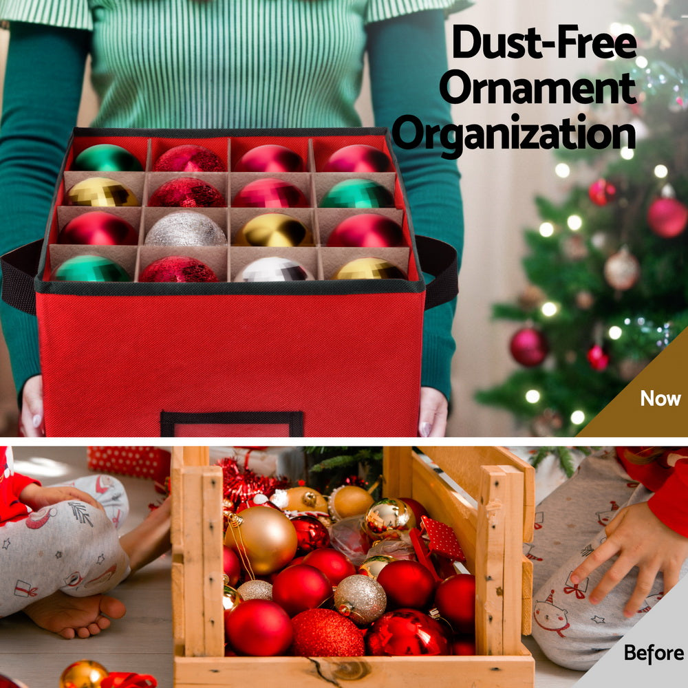 Christmas Bauble Storage Box (30x30x30cm) - Homecoze