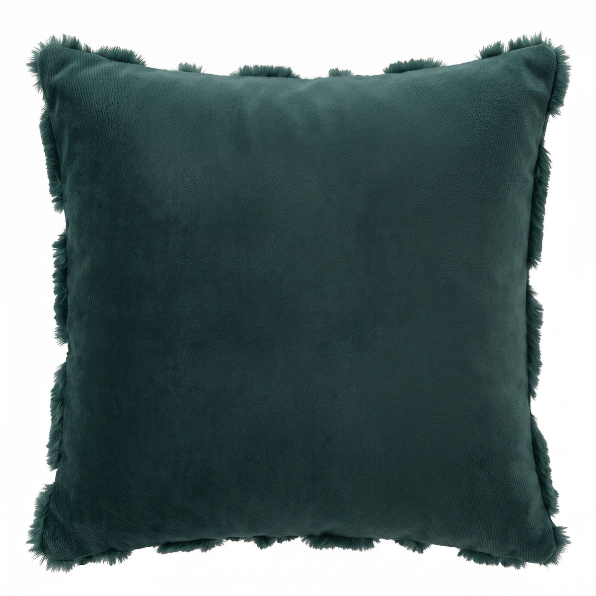 2PC Faux Fur Christmas Tree Cushion Covers 45x45cm - Green