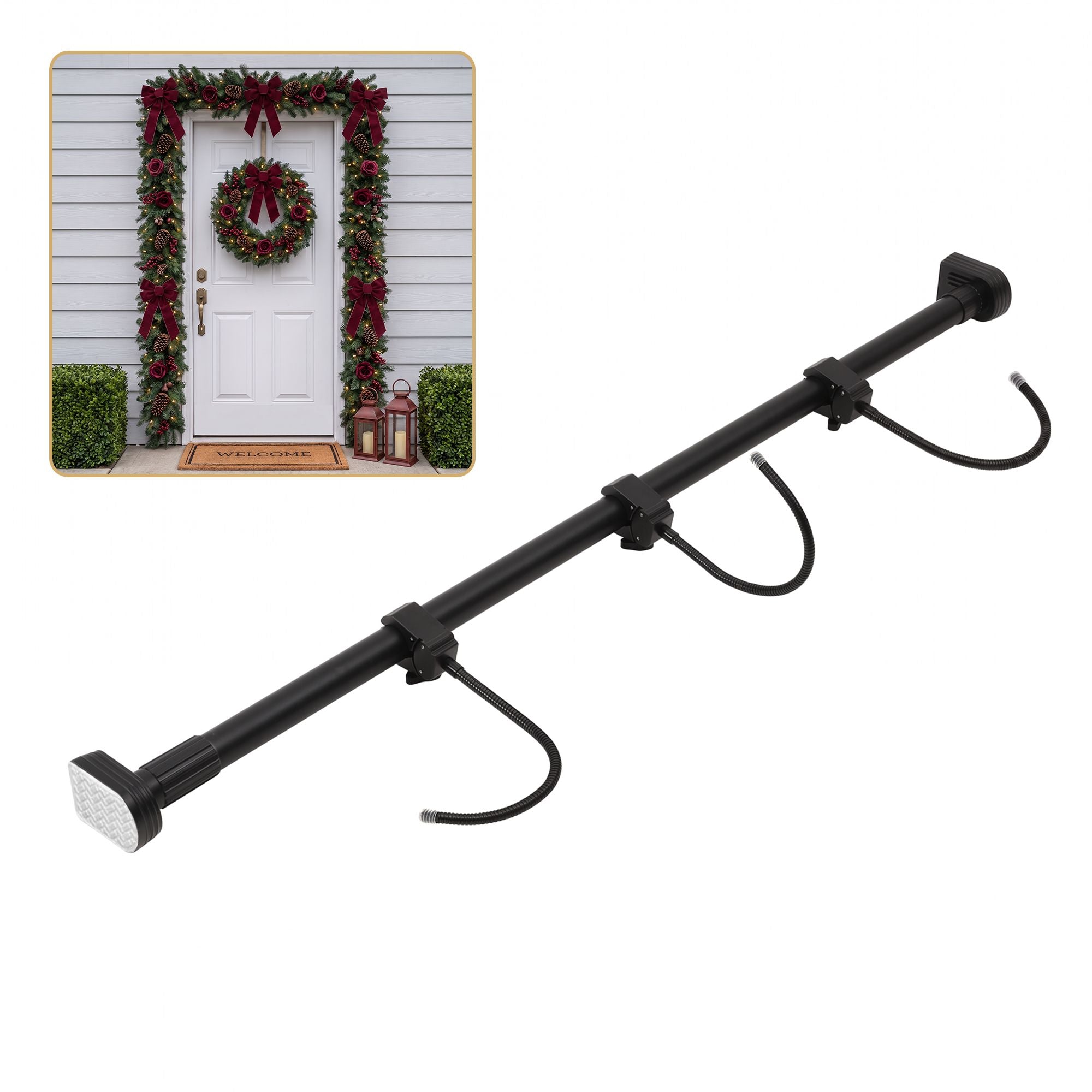 Adjustable Christmas Garland & Wreath Door Hanger 85-160cm