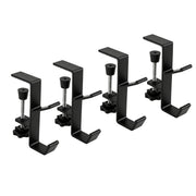 4PC Christmas Garland & Stocking Hanger Set - Black