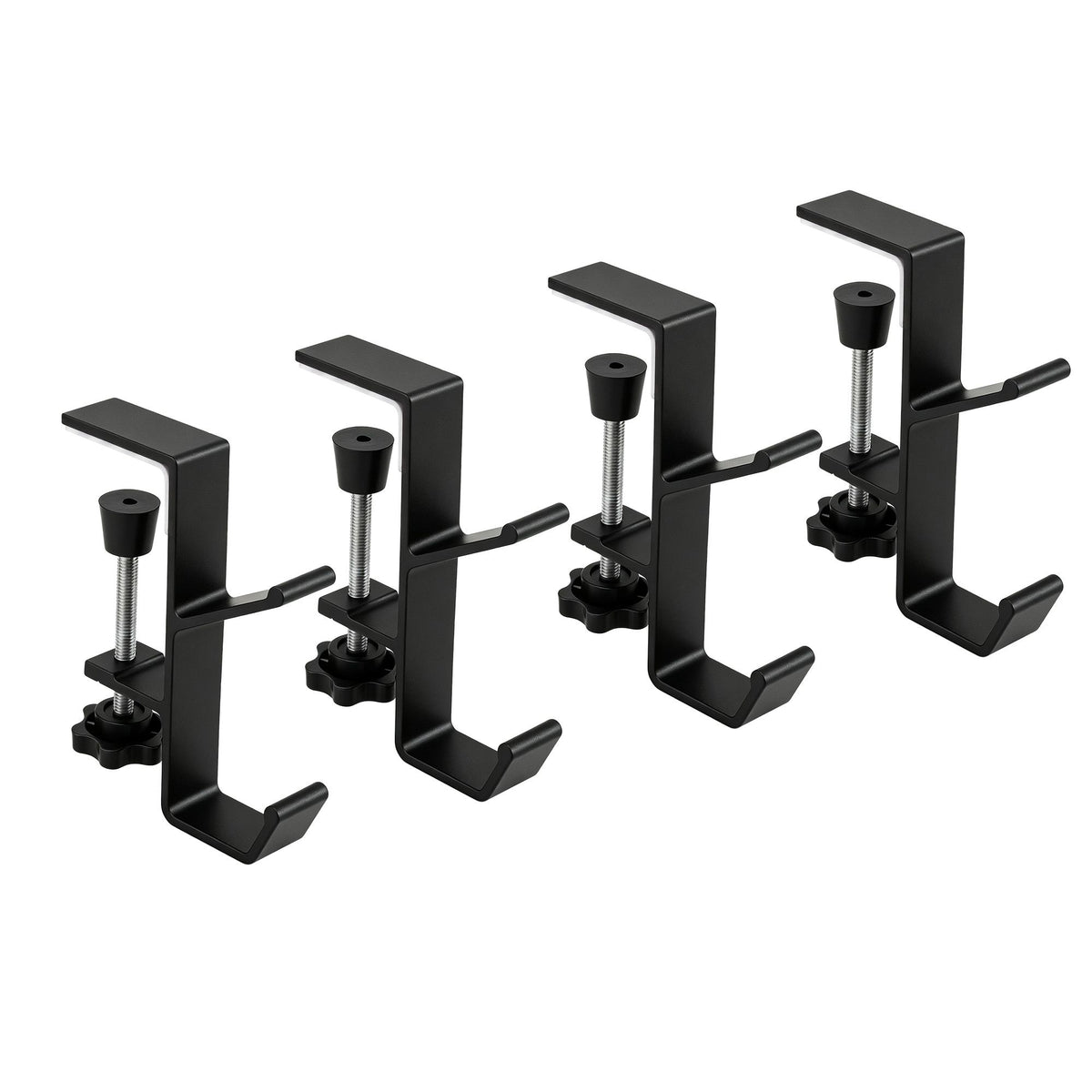 4PC Christmas Garland & Stocking Hanger Set - Black